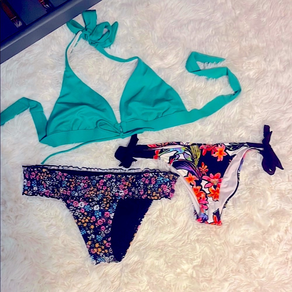 Cheeky and beautiful. Customize strappy  top… Colorful Bikini Set